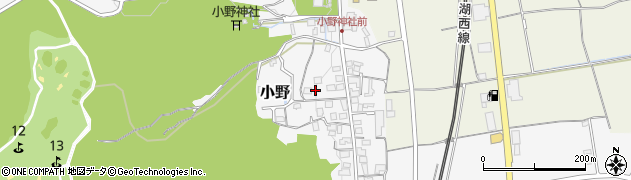 滋賀県大津市小野1138周辺の地図