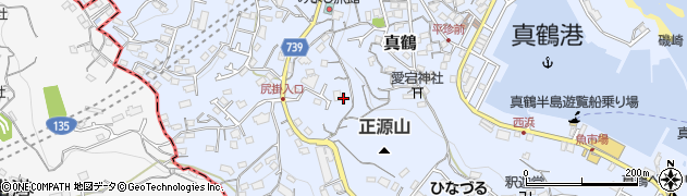 神奈川県真鶴町（足柄下郡）真鶴周辺の地図