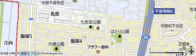 愛知県名古屋市中川区七反田町78周辺の地図