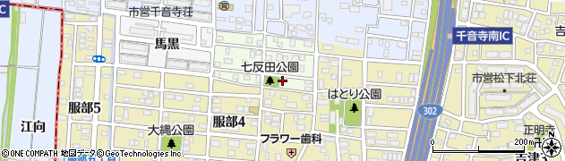 愛知県名古屋市中川区七反田町76周辺の地図