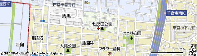 愛知県名古屋市中川区七反田町74周辺の地図
