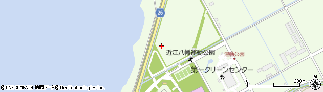 滋賀県近江八幡市津田町周辺の地図
