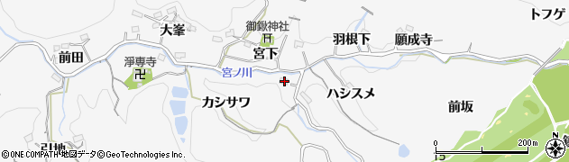 愛知県豊田市小峯町ハシスメ376周辺の地図