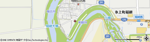 兵庫県丹波市氷上町稲継410周辺の地図