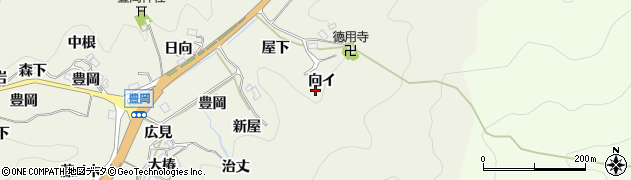 愛知県豊田市富岡町（向イ）周辺の地図