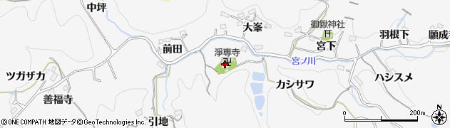 淨専寺周辺の地図