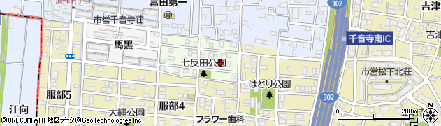 愛知県名古屋市中川区七反田町51周辺の地図