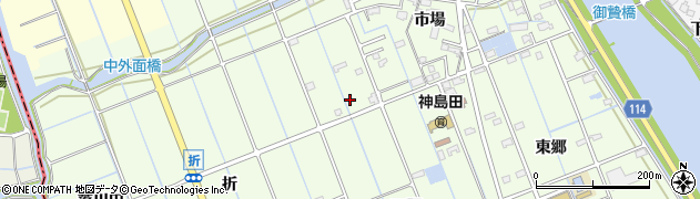 愛知県津島市中一色町市場49周辺の地図