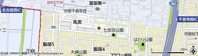 愛知県名古屋市中川区七反田町61周辺の地図