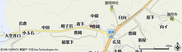 愛知県豊田市富岡町森下周辺の地図