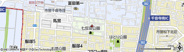 愛知県名古屋市中川区七反田町53周辺の地図