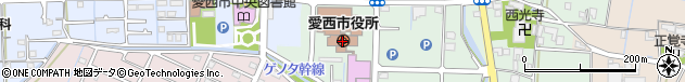 愛知県愛西市周辺の地図