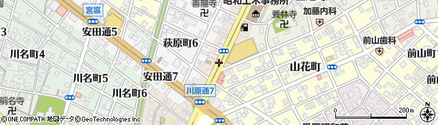 愛知県名古屋市昭和区川原通6丁目周辺の地図