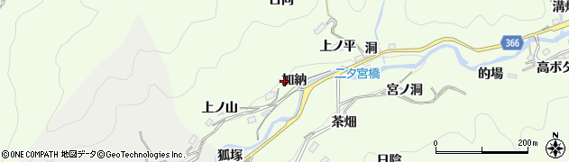 愛知県豊田市二タ宮町加納周辺の地図