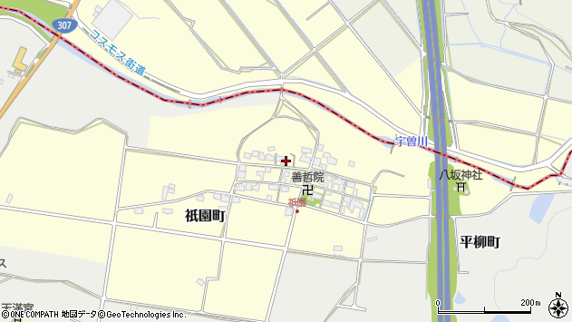 〒527-0101 滋賀県東近江市祇園町の地図