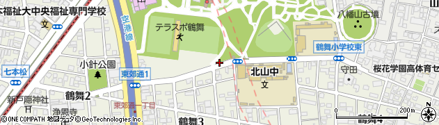 愛知県名古屋市昭和区鶴舞周辺の地図