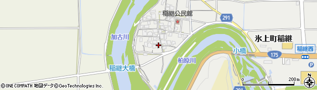 兵庫県丹波市氷上町稲継387周辺の地図
