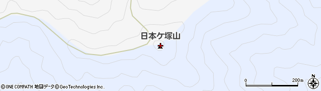 日本ケ塚山周辺の地図