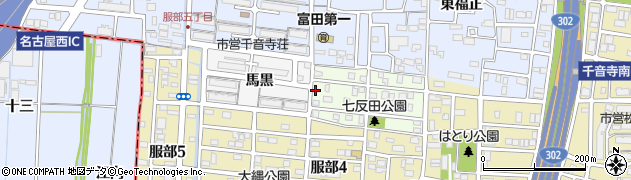 愛知県名古屋市中川区七反田町21周辺の地図