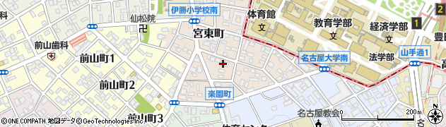 愛知県名古屋市昭和区宮東町345周辺の地図