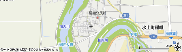 兵庫県丹波市氷上町稲継367周辺の地図