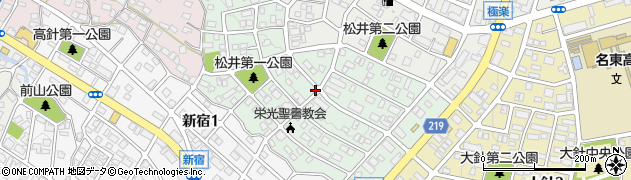 愛知県名古屋市名東区松井町周辺の地図