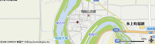 兵庫県丹波市氷上町稲継372周辺の地図
