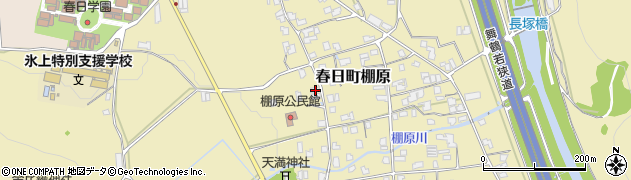 兵庫県丹波市春日町棚原1386周辺の地図