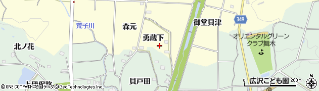 愛知県豊田市加納町勇蔵下周辺の地図