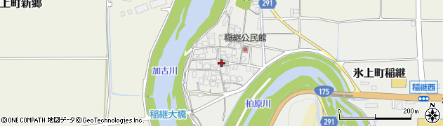 兵庫県丹波市氷上町稲継177周辺の地図