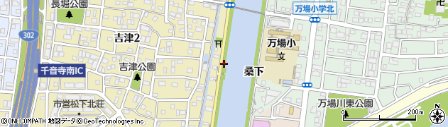 愛知県名古屋市中川区富田町大字万場（桑下）周辺の地図