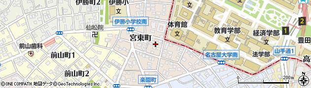 愛知県名古屋市昭和区宮東町291周辺の地図