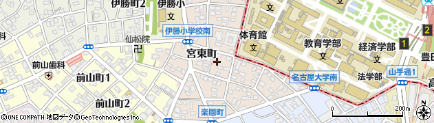 愛知県名古屋市昭和区宮東町293周辺の地図