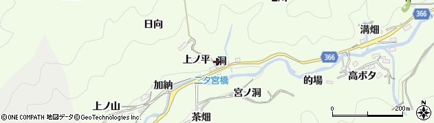 愛知県豊田市二タ宮町洞周辺の地図