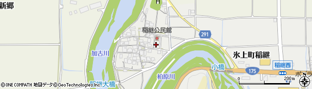 兵庫県丹波市氷上町稲継187周辺の地図