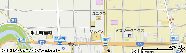 兵庫県丹波市氷上町稲継75周辺の地図
