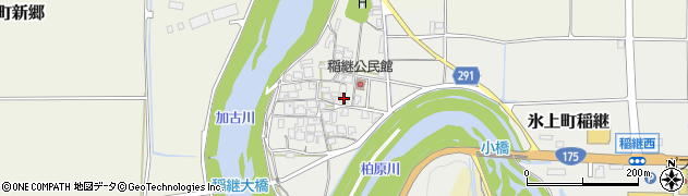 兵庫県丹波市氷上町稲継180周辺の地図