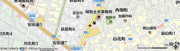 愛知県名古屋市昭和区川原通5丁目周辺の地図