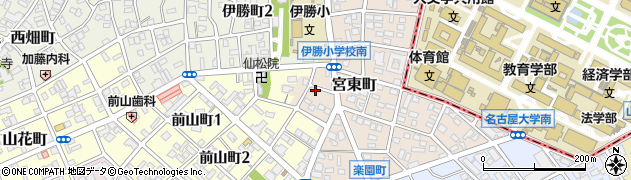 愛知県名古屋市昭和区宮東町317周辺の地図