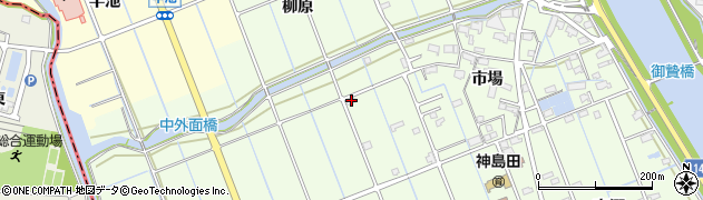 愛知県津島市中一色町市場29周辺の地図