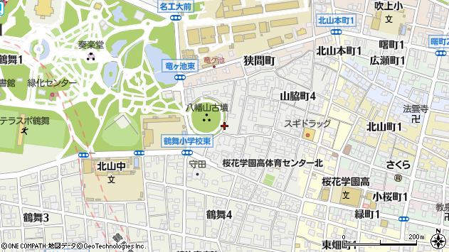 〒466-0063 愛知県名古屋市昭和区山脇町の地図