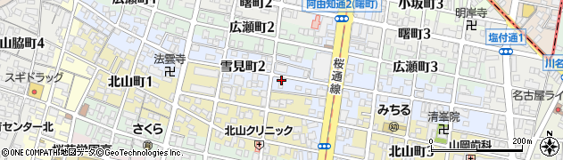 愛知県名古屋市昭和区雪見町2丁目14周辺の地図