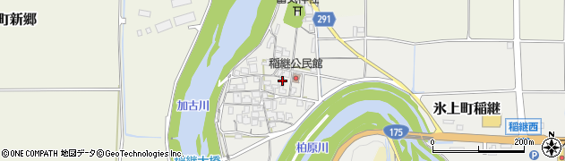 兵庫県丹波市氷上町稲継181周辺の地図
