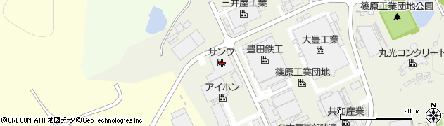 サンワ株式会社本社工場周辺の地図