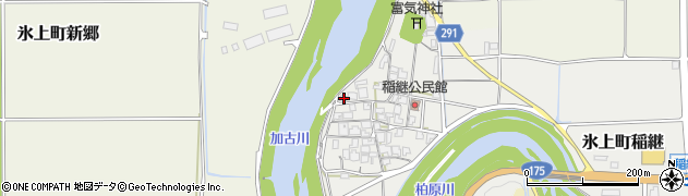 兵庫県丹波市氷上町稲継164周辺の地図