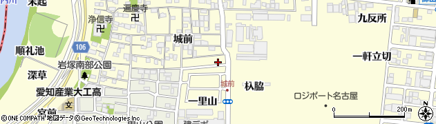 愛知県名古屋市中村区岩塚町城前116周辺の地図