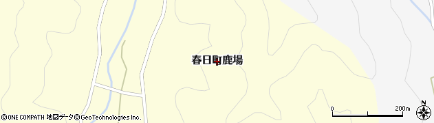 兵庫県丹波市春日町鹿場周辺の地図