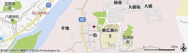 愛知県豊田市東広瀬町極楽周辺の地図