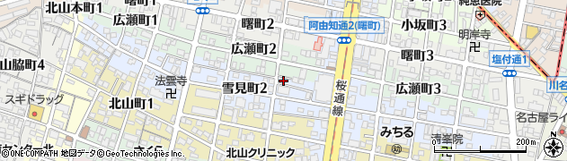 愛知県名古屋市昭和区雪見町2丁目15周辺の地図