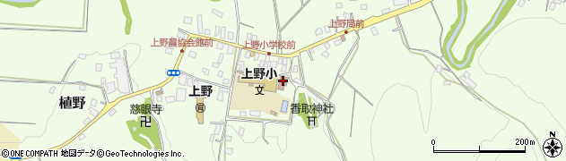 勝浦市　上野集会所周辺の地図
